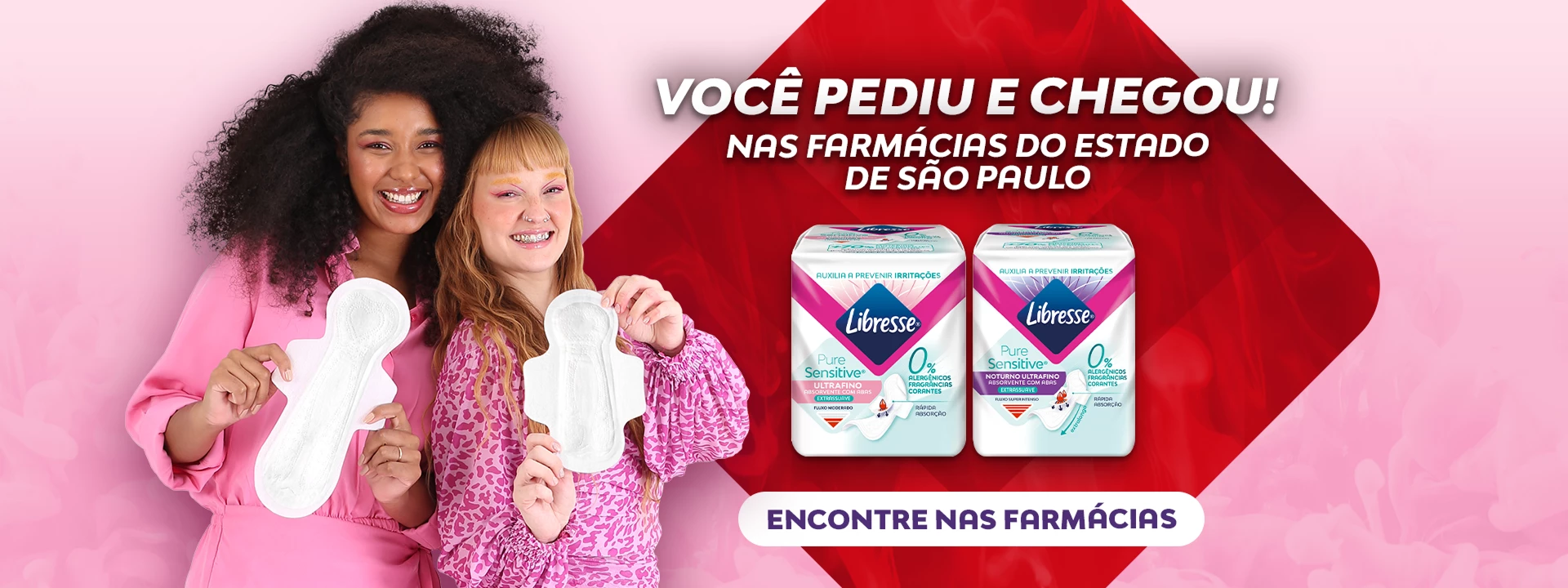 Banner informativo da promoção Libresse