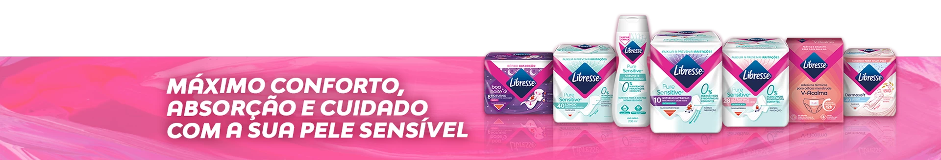Banner promocional da campanha Libresse na Drogaria Raia